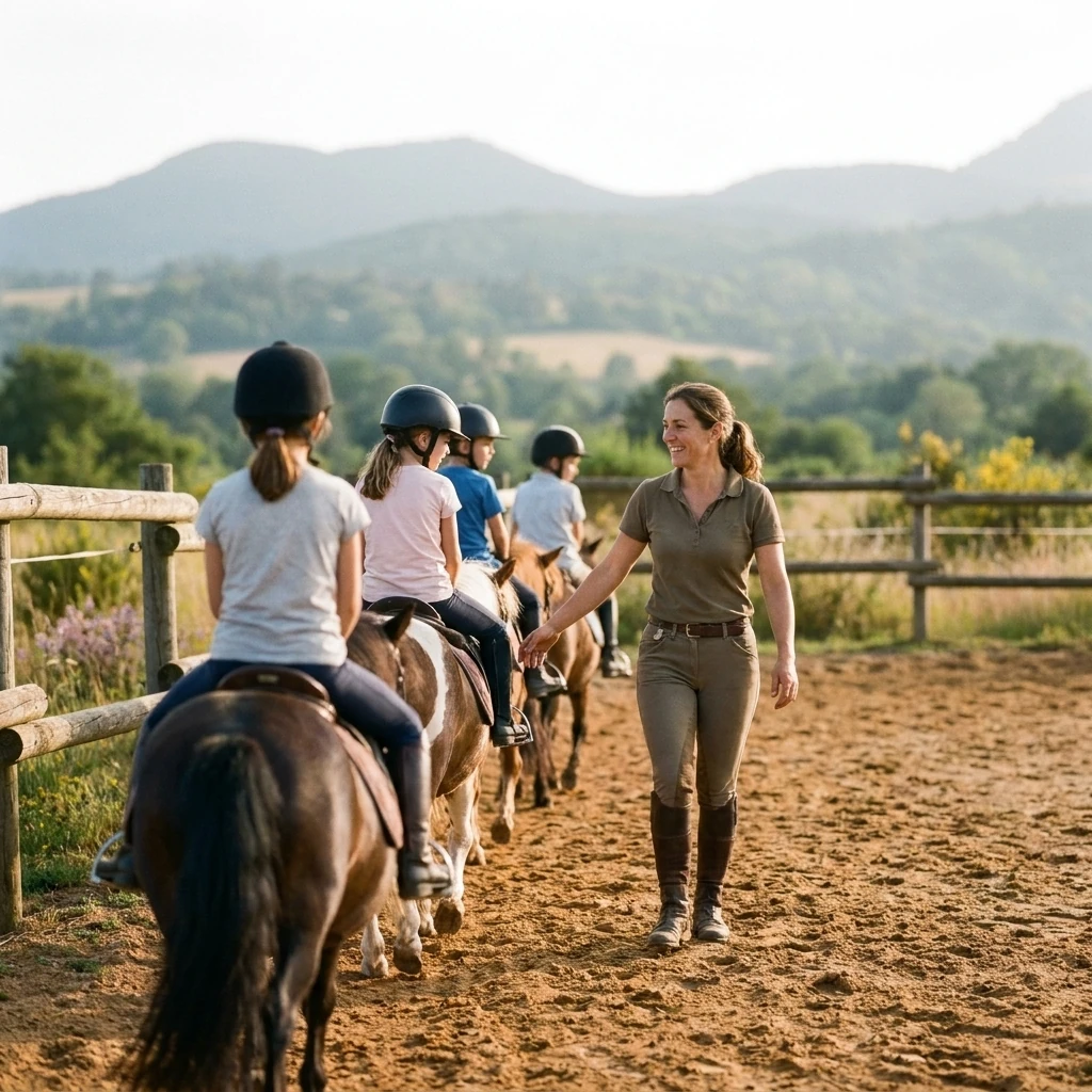 Cours de poney à Le Breuil-sur-Couze, Puy-de-Dôme